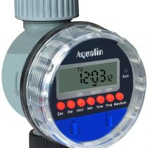 Aqualin Hose Water Tap Timer Garden Irrigation System Controller Watering Computer Waterproof Updatede Version with Rain Sensor Hole