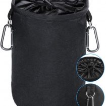 XCOZU Large Peg Bag, Clothes Peg Bags Waterproof with 2 Hanger Clips Keeps Pegs Clean and Dry for Indoor Outdoor Pegs Organizer Storage Use