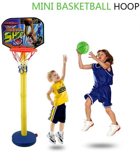 FEPITO 5 Pcs 16cm Mini Basketball Inflation Mini Ball Toys with Pump and Basketball Needles for Kids - Image 4