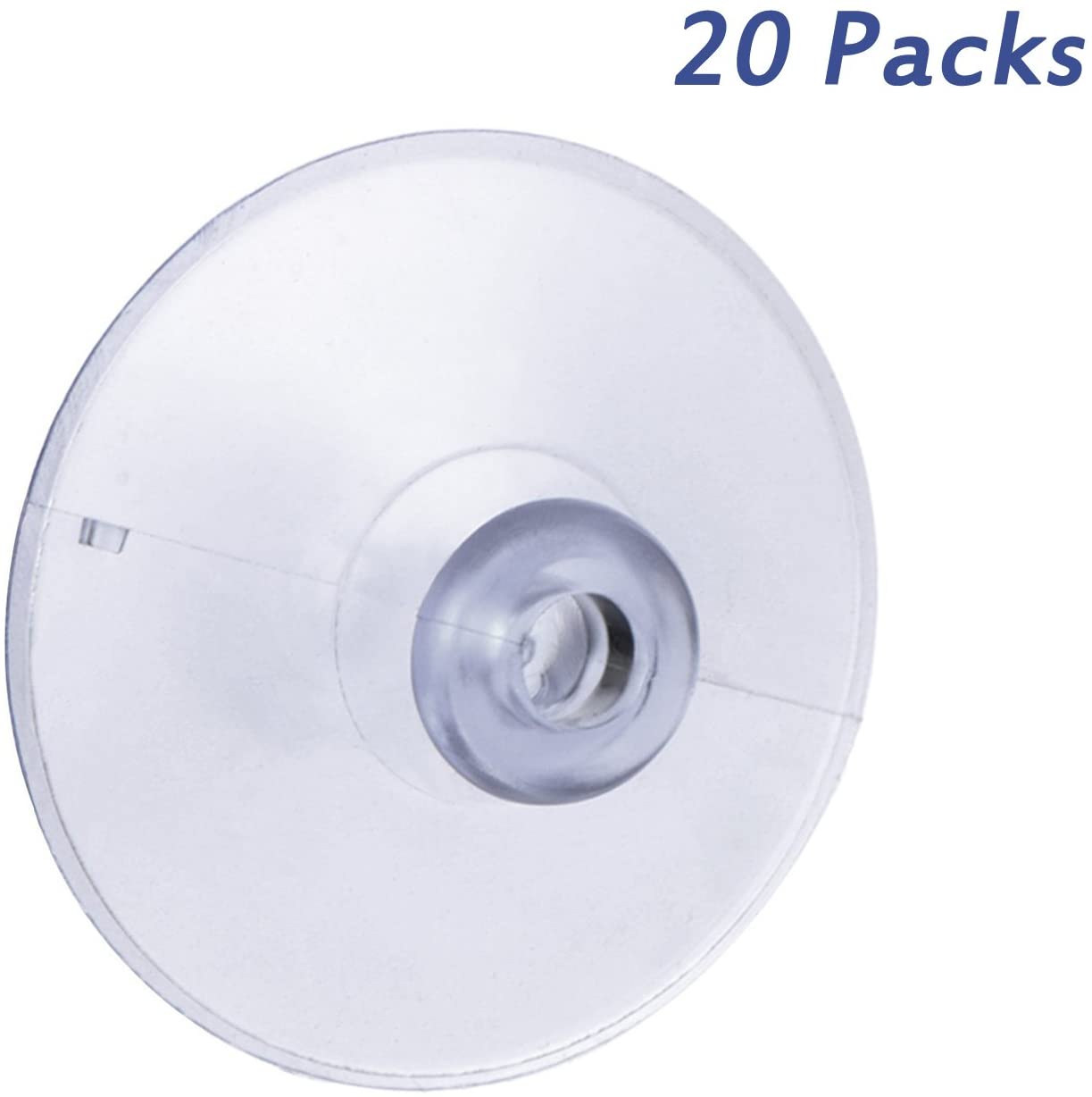 Whaline 20 Packs 45mm Large Suction Cup Plastic Sucker Pads Without Hooks, Clear, medium - Image 2