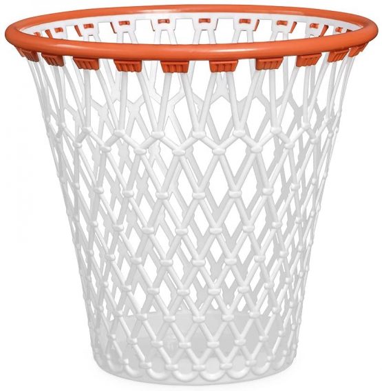 Balvi - Basket wastebasket . Quirky design for basketball fans. Made in very strong plastic. White colour. - Image 3