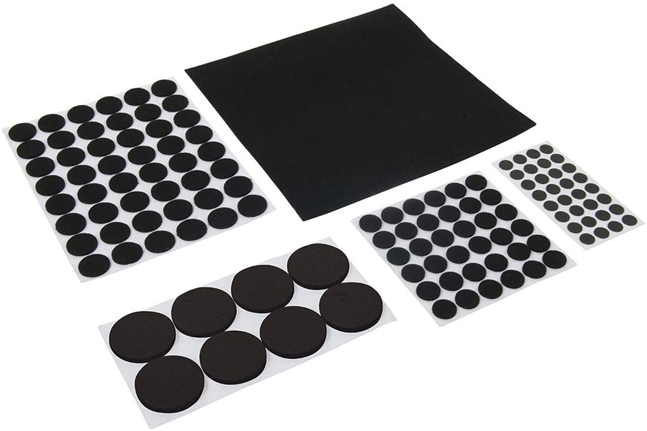 Fixman 969465 Self-Adhesive Pads Set 125pce 125pce Black, Assorted