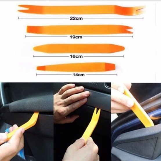 Auto Trim Removal Tool,Auto Door Clip Panel Trim Removal Tool Kits Stereo Radio Interior Light Repair Tool Kit,12 Pieces Door Panel Removal Tools for Dash Center Console Installation and Remover - Image 4