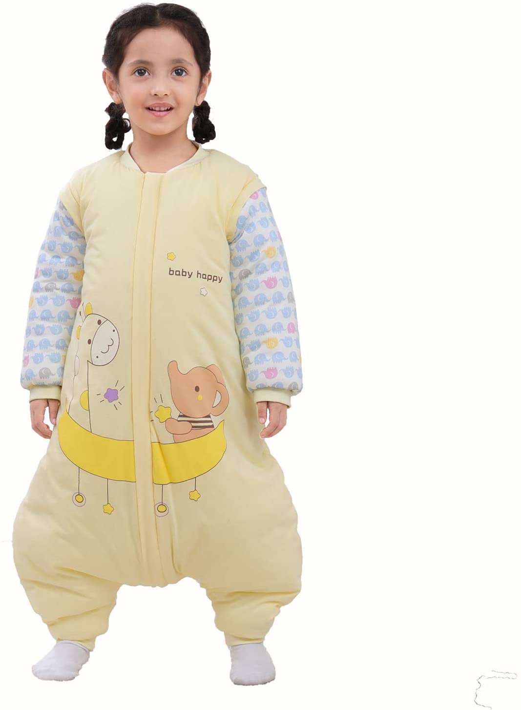 Baby Sleeping Bag with Legs Warm Lined, 3.5 Tog Winter Long Sleeve