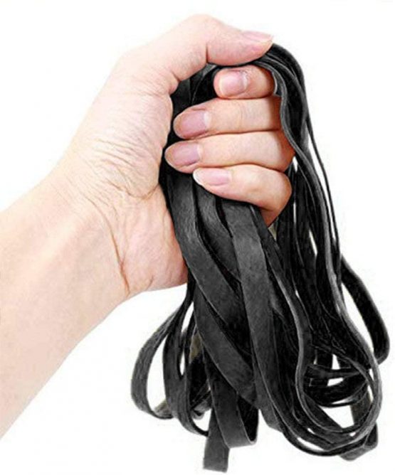 Rubber Bands, 35 Pcs Large Thick Elastic Rubber Bands Set Heavy Duty Trash Can Bands for Office Home School Bank Bank, Strong Durable Wide for Industrial, Cat Litter Box,File Folders Black - Image 3