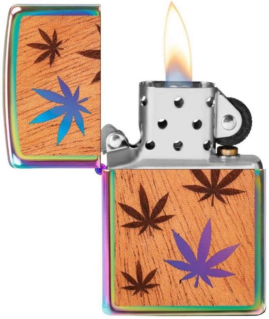 Zippo Unisex's Woodchuck Leaves, Walnut Emblem Windproof Lighter, Multicolour, Regular - Image 3