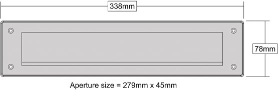 Internal Letter Box Draught Excluder Cover With Brushes & Flap - White PVC - Image 3