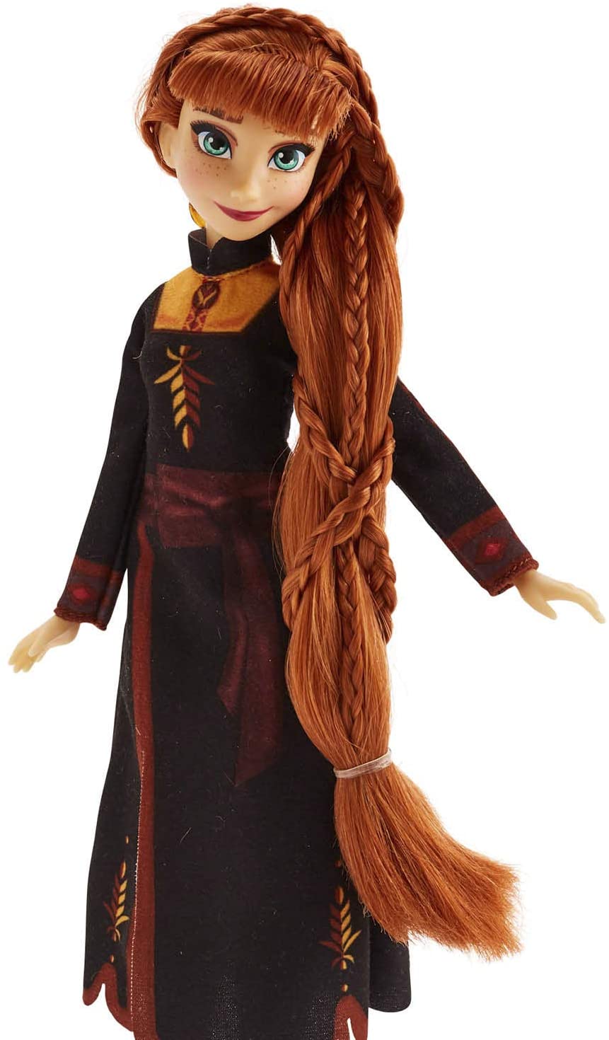Disney Frozen Sister Styles Anna Fashion Doll With Extra-Long Red Hair, Braiding Tool and Hair Clips - Toy For Kids Ages 5 and Up - Image 4