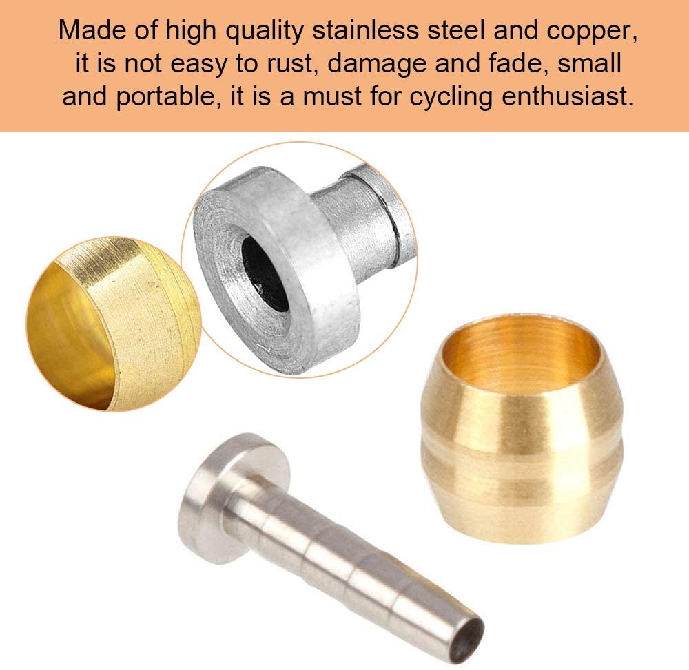 GOLRISEN Disc Brake Olive Insert 12 Set Hydraulic Disc Brake Hose Olive