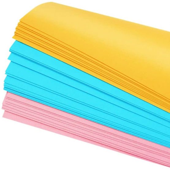 100 Sheets Double Sided A4 Paper, 10 Colour Craft Paper 100GSM for Arts and Crafts Projects - Image 3