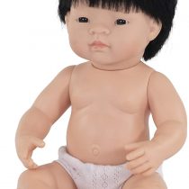 Miniland Miniland31055 Baby Doll Asian Boy W/O Underwear, Multi-Color