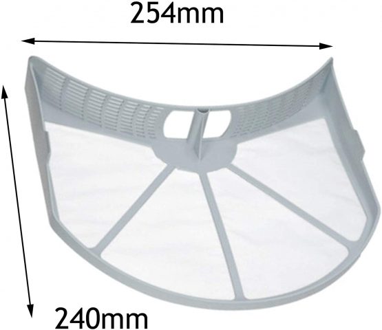 Spares2go Lint Screen/Fluff Filter for Indesit IDV75 IDVL75 IDVL85 Tumble Dryer - Image 3