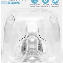 Suavinex 3801102 Teat 3 Positions Wide Neck Silicone Pack of 2