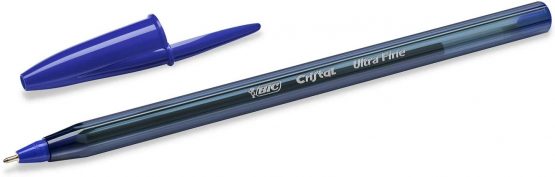 BIC Crystal Exact Fine Point Pens (0.7 mm) - Blue, Box of 20 - Image 3