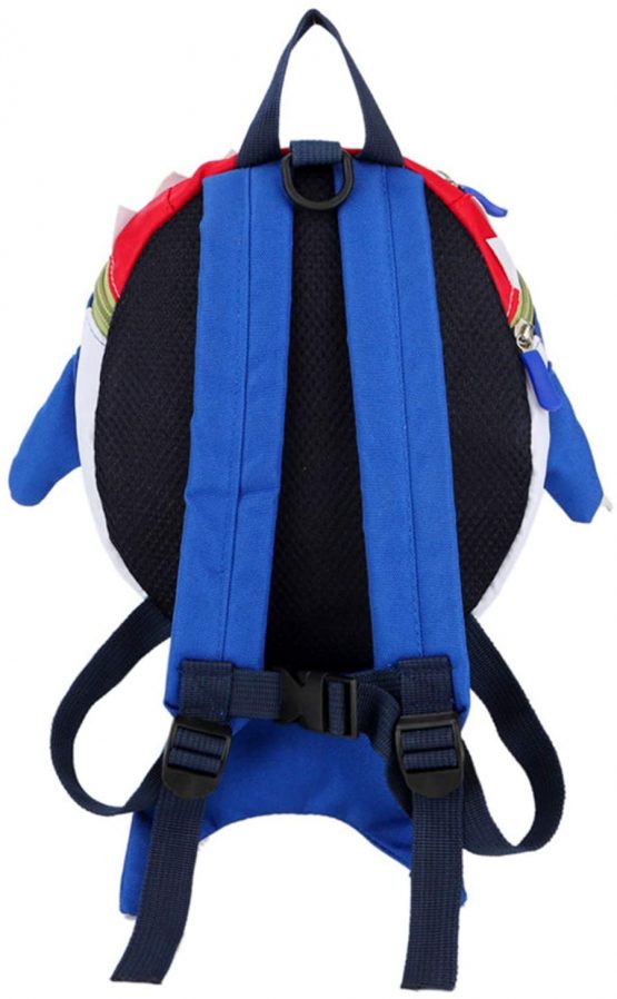 Baby Kids Toddlers Cute Shark Walking Safety Harness Backpack Baby Walker's Bag with Safety Reins Belts Travel Bag Cartoon Nursery School Bag for Baby Boys Girls, Blue - Image 4