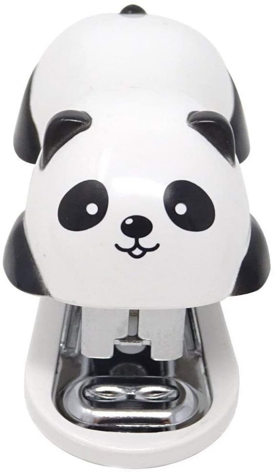 Portable Mini Cute Panda Desktop Stapler Set with 1000PCS No.10 Staples for Office School Home or Travel Use - Image 4