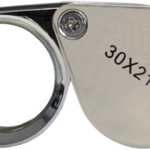 DIGIFLEX Jewellers Loupe - Lens 30 x 21mm Glass Jewellery Antiques Magnifier Eye Lens - Magnifying Handheld Loop - Eyeglass for Hobbies Geology Coin Collecting