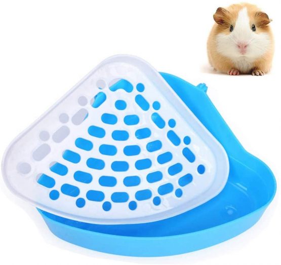 Bebester Pet Toilet, Pet Litter Tray Corner Potty Training For Small Animal Hamster Chinchilla Guinea Pig Bunny Ferret