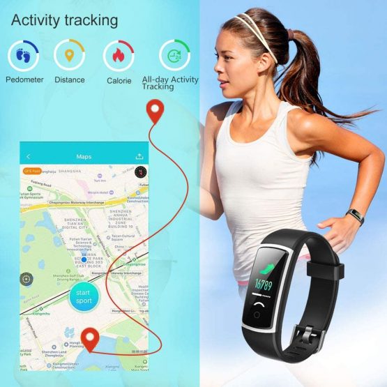 YAMAY Fitness Tracker,Fitness Watch with Blood Pressure Watch Heart ...