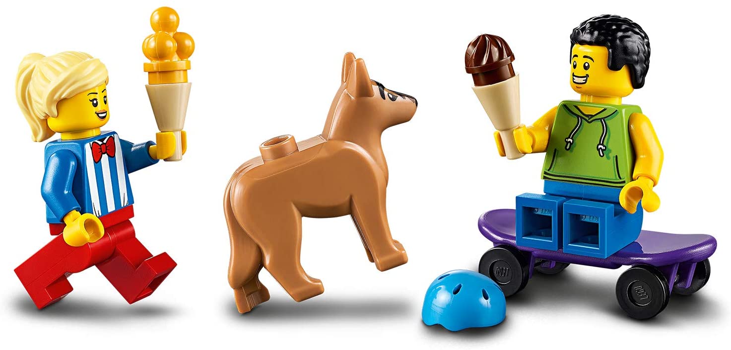 LEGO City Ice-Cream Van 60253 Playset, Featuring an Ice-Cream Van, Ice-Cream Lady and Skateboarder Minifigures - Image 4