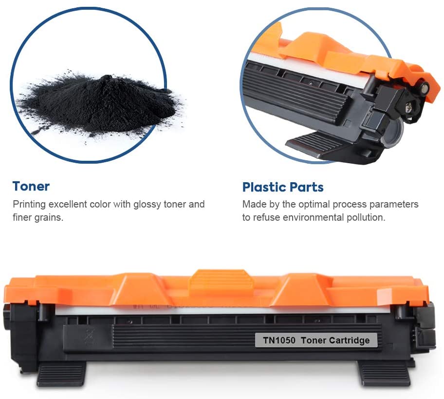 SMARTOMI 2PK TN1050 Compatible Black Toner Cartridges Brother TN1050 for used with Brother HL-1110 HL-1112 HL-1212 HL-1210 DCP-1510 DCP-1610 DCP-1612 DCP-1512 MFC-1810 MFC-1910 Series Printers - Image 2