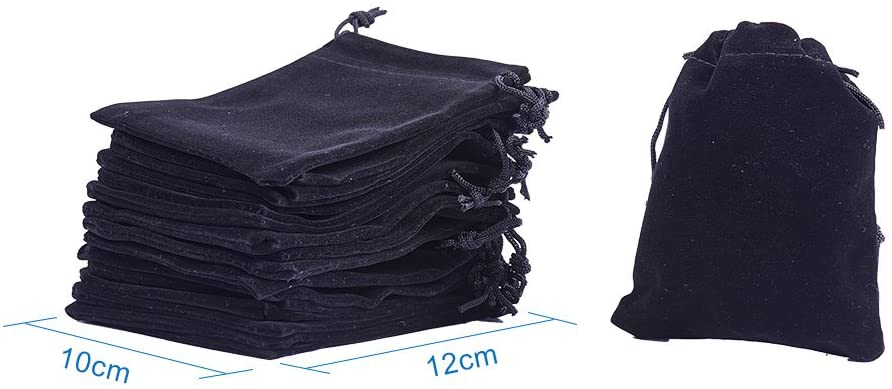 PH PandaHall 50pcs Velvet Jewellery Pouches - Image 2