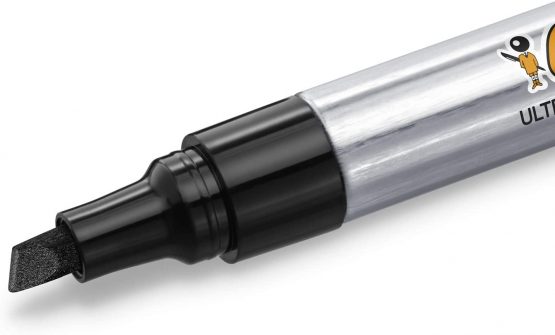 BIC Marking Pro Permanent Markers Medium Chisel Tip - Black, Box of 12 - Image 4