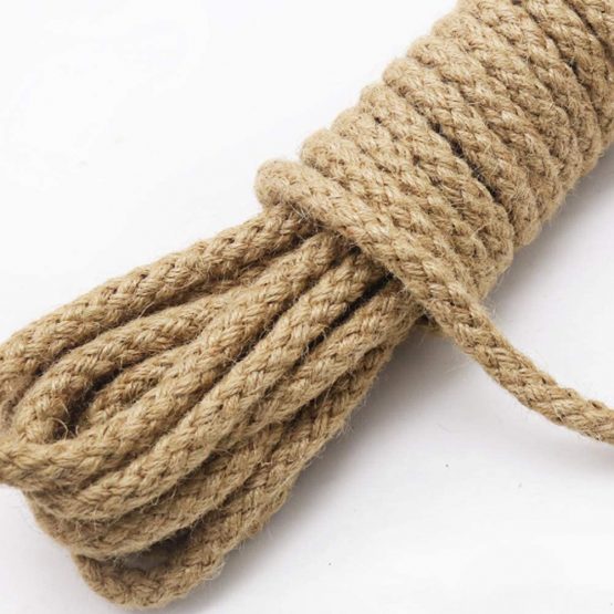 tenn well Braided Hemp Rope, 11mm Thick Jute Twine String for DIY Cat Scratch Post, Gardening Bundling Craft Decoration (Brown) - Image 3