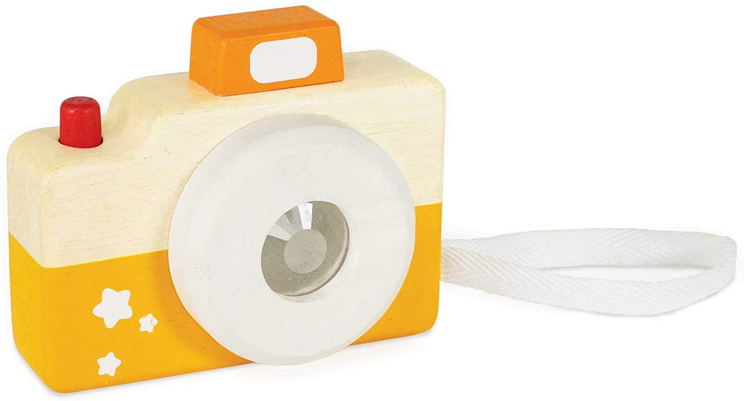 Le Toy Van, Petilou Wooden Educational Multi-Sensory Wooden Party Camera Toy For Toddlers And Babies