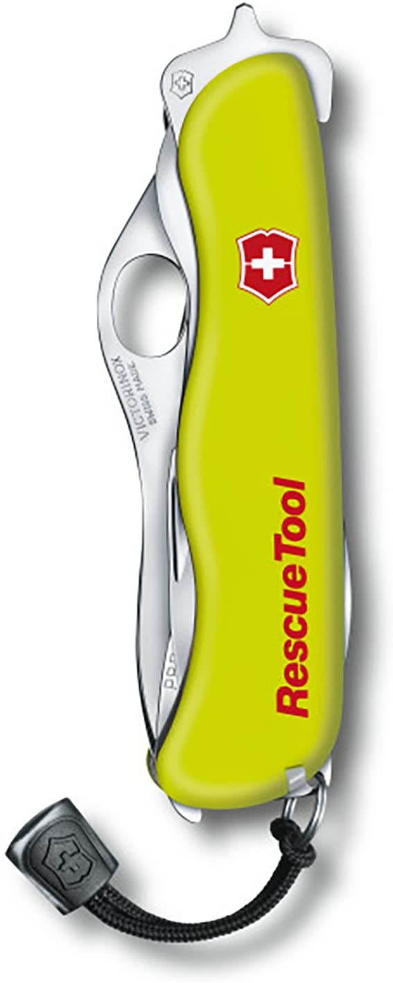 Victorinox Rescue Tool Swiss Army Knife, Large, Multi Tool, Camping Knife, 13 Functions, Window Breaker, Saw, Yellow - Image 3