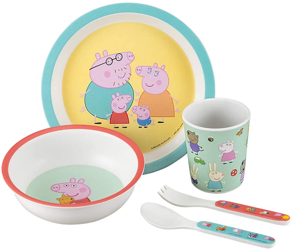 Petit Jour Paris - Set of 5 Pieces Peppa Pig - with Its Gift Box!, Mehrfarbig, 5 Stück (1er Pack)