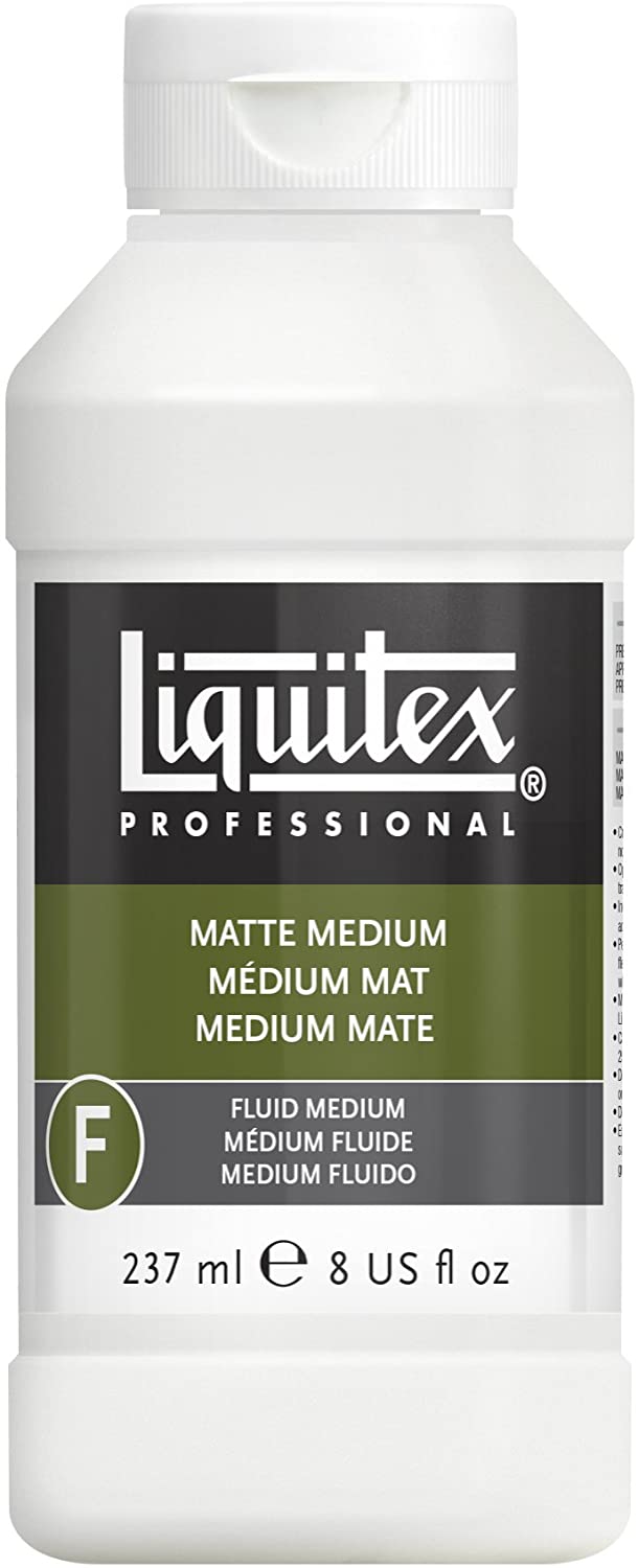 Liquitex Professional Matte Fluid Medium - 237 ml, transparent, 237 ml (Pack of 1)