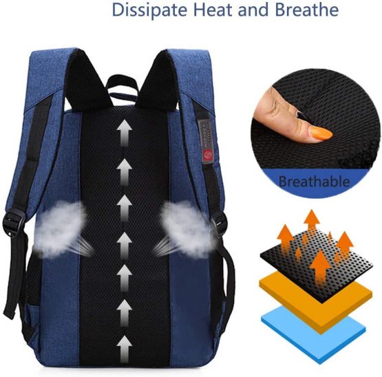 HOPYOCK® School Bags for Boys,Kids,Girls,Multi-Pocket Teenage School Backpacks with Reflective Design,Waterproof Children School Bags,Casual Daypack Students' Rucksack,Blue - Image 4