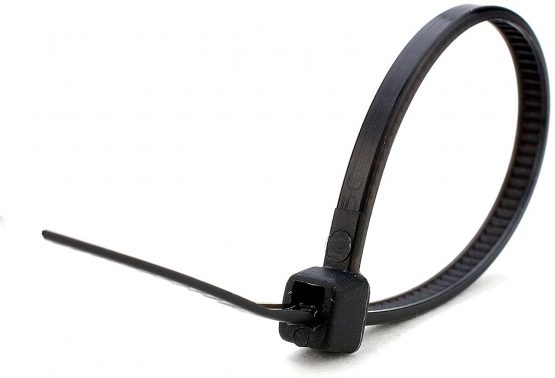 100 X Black Cable Ties 100Mm X 2.5Mm Zip Tie Bases All Sizes - Image 2