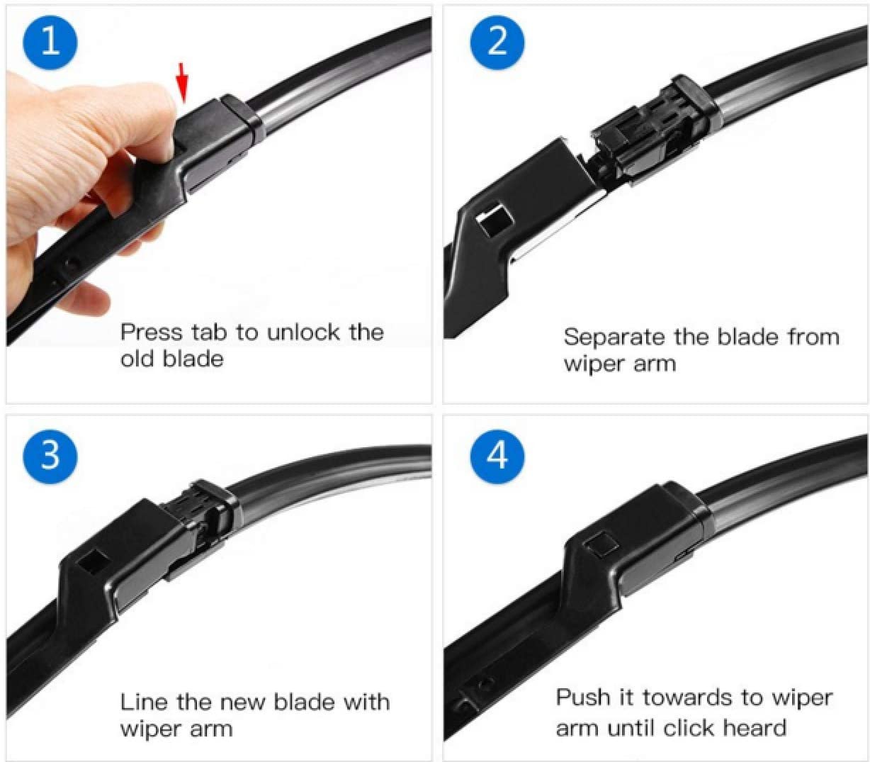 Bosch Aerotwin A 980 S, Front Windscreen Wipers, Set of 2 Replacement Blades, Comes with Pre-assembled Adapter, 2 Blades - Image 4