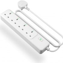 Smart Power Strip, Meross WiFi Smart Plug with 4 AC Outlets WiFi Outlets Compatible with Alexa Google Assistant SmartThings App Remote Control