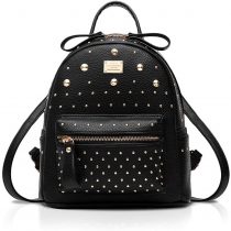 NICOLE&DORIS Backpack Bag Rucksack Women Fashion Daypack Small Backpack for Girls Casual School Bag Travel Shoulder Bag Black
