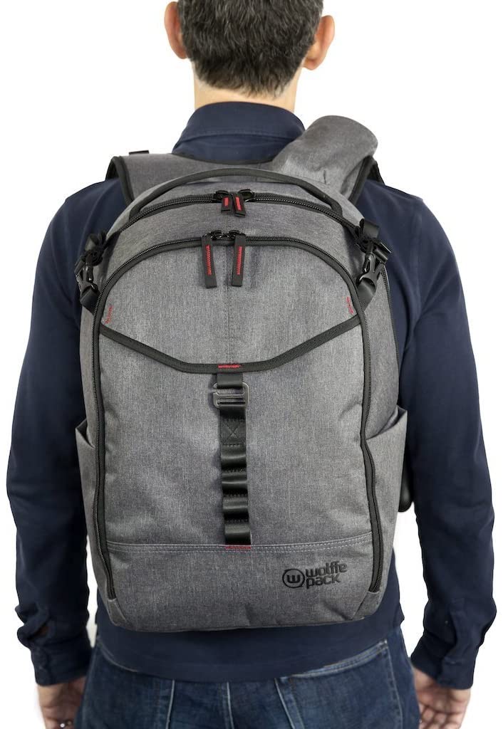 Wolffepack Capture Camera Backpack 26L, Heathered Grey - Image 4