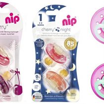 NIP Cherry-Form Latex Dummy 0-6 Months, Pack of 6 for Girls, Day & Night, 6 Colours, Made in Germany
