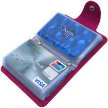 Mocasor Credit Card Holders for Women Men Bank Card Case (Rose Red)