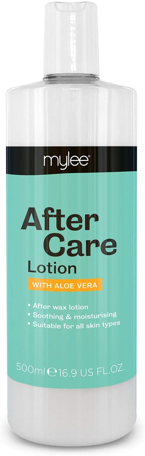 Mylee After Care Post Depilatory Skin Moisturiser for Smooth Skin Enriched with Aloe Vera, Calming and Soothing Lotion (500ml)