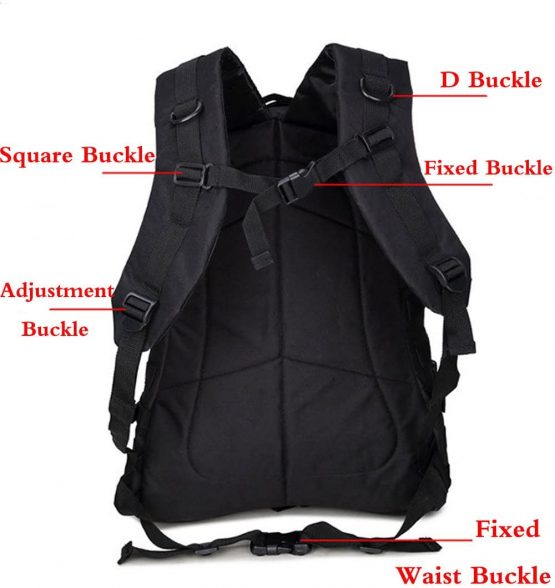 Rullar Military Tactical Backpack Multipurpose Daypacks Shoulder Messenger Crossbody Trekking Hunting Camping Assault Pack Rucksack 40L Bug Out Bag - Image 3