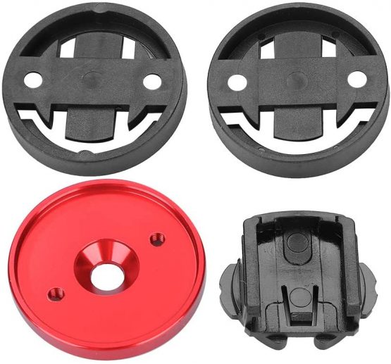 Bike Stem Odometer Holder, Mountain Road Bike Computer Holder Stem Top Cap Stopwatch GPS Speedometer Mount (Red) - Image 2