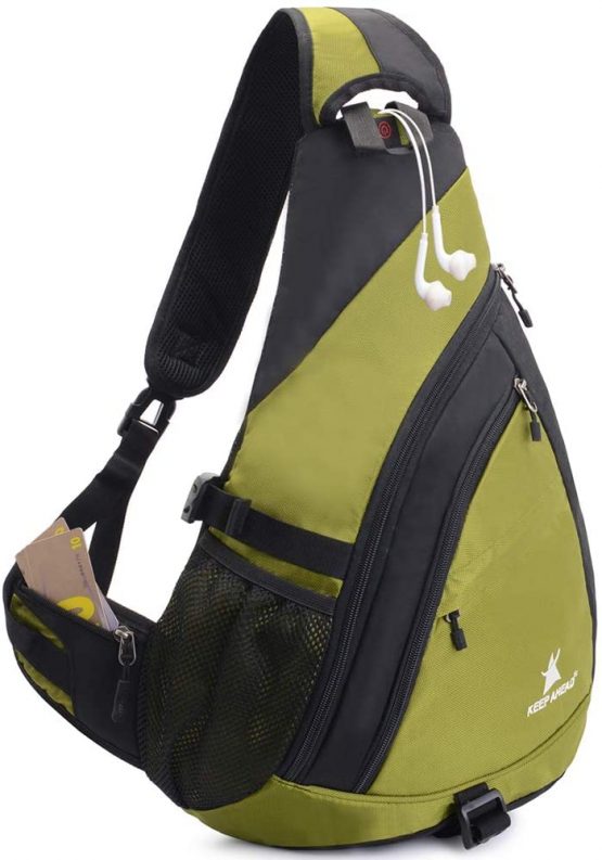 Sling Backpack Men Women | Sling Bag Waterproof Large Capacity 14" Laptop | Chest Bag Shoulder Crossbody Bag Triangle Backpack Outdoor Travelling Cycling Hiking Running