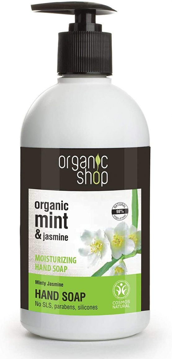 Organic Shop Mint and Jasmine Moisturising Hand Soap, 500 ml