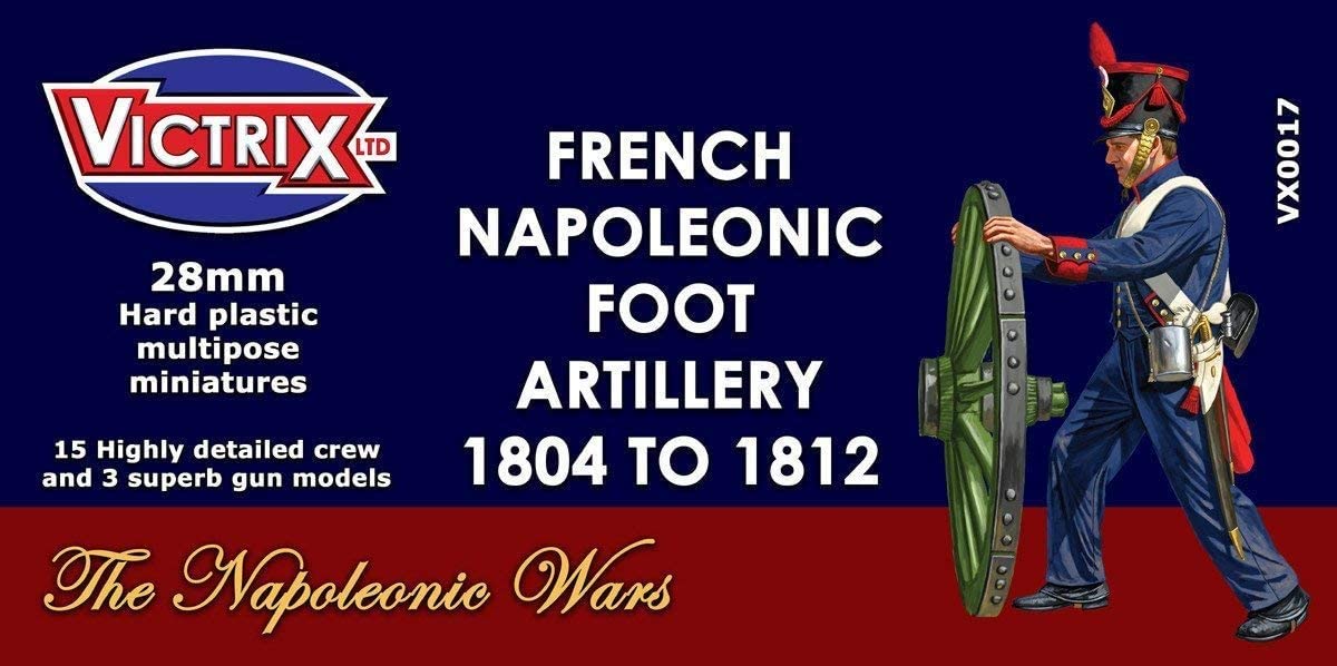Victrix VX0017 - French Napoleonic Artillery 1804-1812 - 15 Figure Set And 3 Gun Models - 28mm Plastic Miniatures Napoleonic - Image 2
