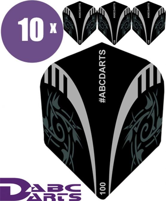 ABC Darts Unisex - Adult Tribal Flights Dart, Black, Classic - Image 2
