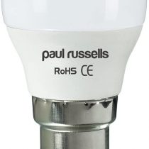 2 Pack 5W Golf LED Light Bulbs B22 BC Bayonet Paul Russells Bright 5W=40W G45 Small Globe Ball 270 Beam Lamp Day Light (6500K) 40W Incandescent Replacement