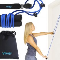 Vive Shoulder Pulley - Over Door Physiotherapy Rehab Rope Exerciser for Rotator Cuff Rehab - Arm Rehabilitation Exercise for Frozen Shoulder Physical Therapy, Flexibility Stretching Strengthener