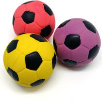 Chiwava 3PCS 2.7'' Squeak Latex Dog Toy Football Chew Fetch Throw Ball for Medium Dogs Interactive Play